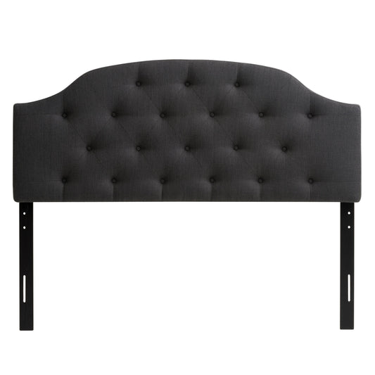 dark grey Diamond Tufted Headboard, Full / Double Calera Collection product image by CorLiving#color_dark-grey