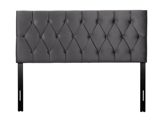 dark grey Velvet Headboard, Queen Catalina Collection product image by CorLiving#color_dark-grey