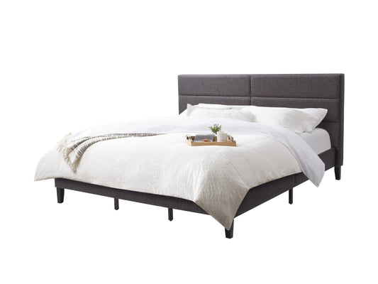 dark grey Upholstered King Bed Bellevue Collection product image by CorLiving#color_bellevue-dark-grey