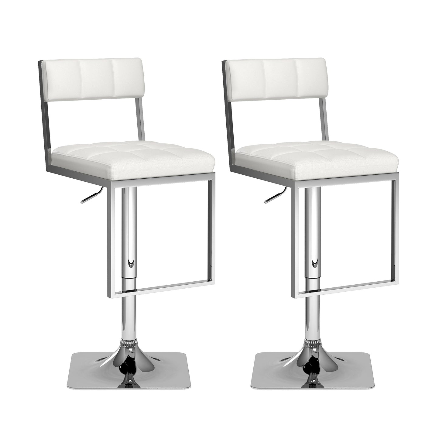 white Bar Stools Set of 2 Riley Collection product image by CorLiving#color_white