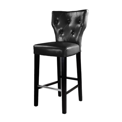 black Bar Stools with Backs Set of 2 CorLiving Collection product image by CorLiving#color_black