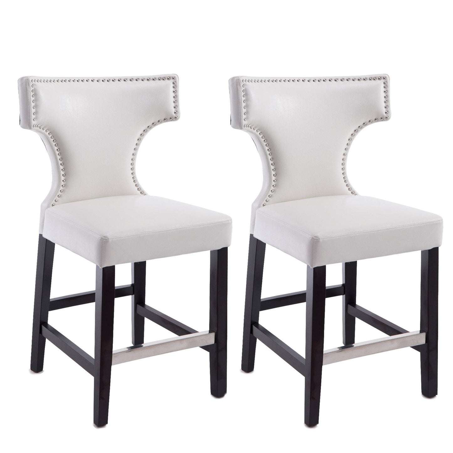 white Counter Height Bar Stools Set of 2 Aiden Collection product image by CorLiving#color_white