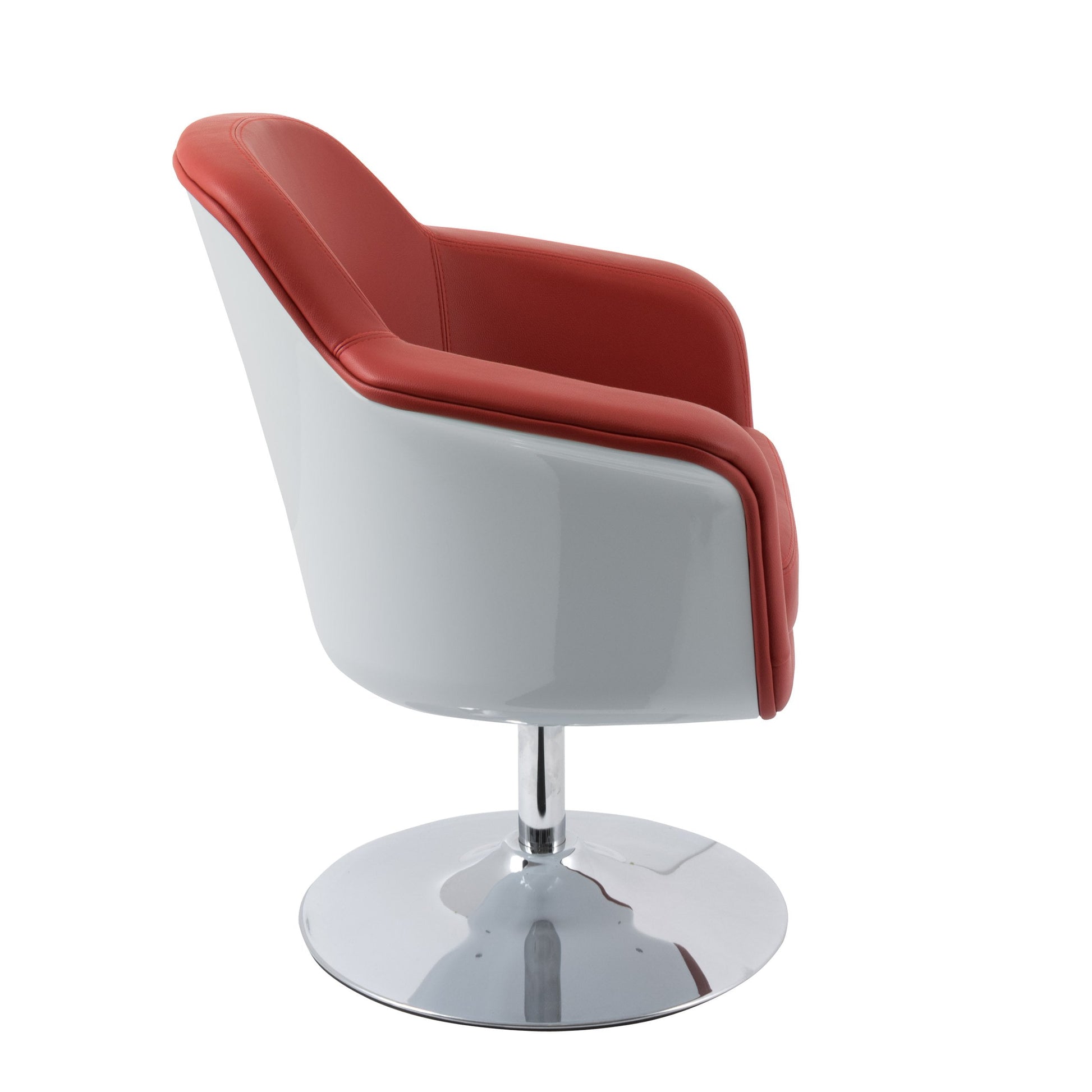 red Leather Swivel Chair CorLiving Collection product image by CorLiving#color_red