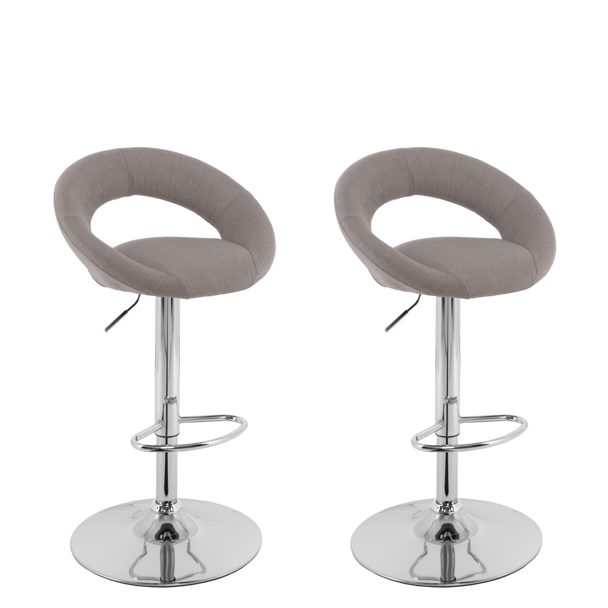 light grey Adjustable Bar Stool Set of 2 CorLiving Collection product image by CorLiving#color_light-grey