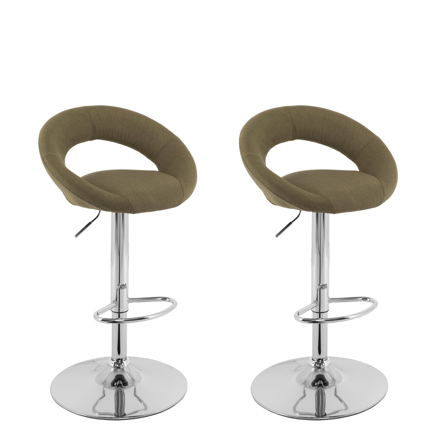 olive green Adjustable Bar Stool Set of 2 CorLiving Collection product image by CorLiving#color_olive-green