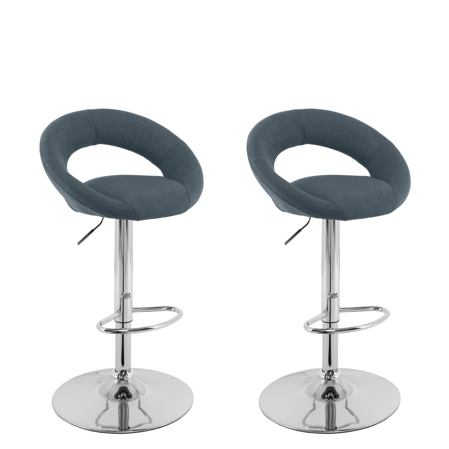 blue grey Adjustable Bar Stool Set of 2 CorLiving Collection product image by CorLiving#color_blue-grey