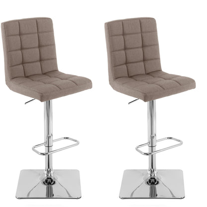 light brown High Back Bar Stools Set of 2 Quinn Collection product image by CorLiving#color_light-brown