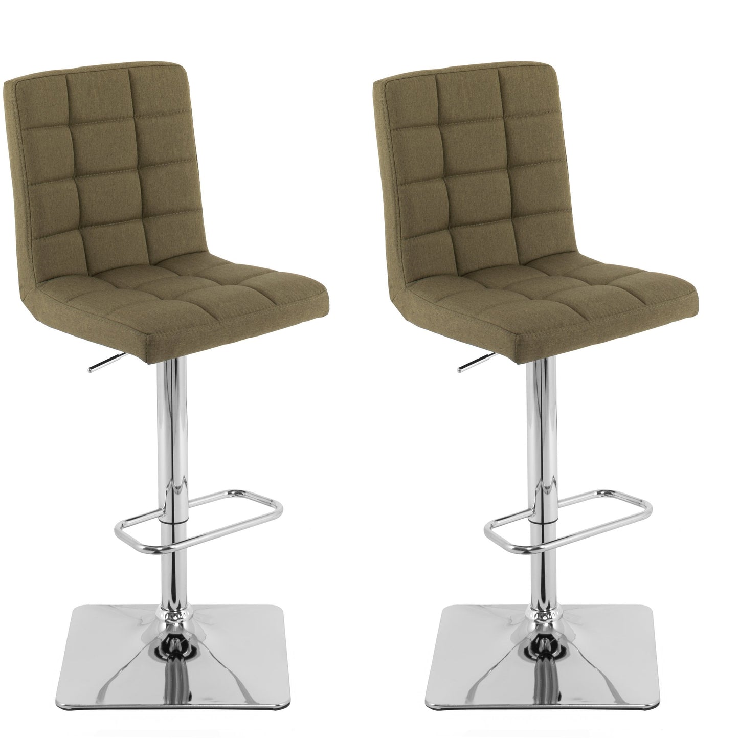 olive green High Back Bar Stools Set of 2 Quinn Collection product image by CorLiving#color_olive-green