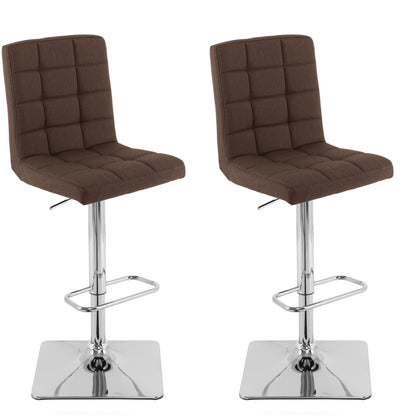 dark brown High Back Bar Stools Set of 2 Quinn Collection product image by CorLiving#color_dark-brown