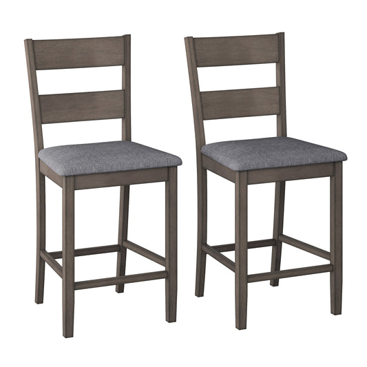 washed grey Counter Height Dining Chairs Set of 2 Tuscany Collection product image by CorLiving#color_washed-grey