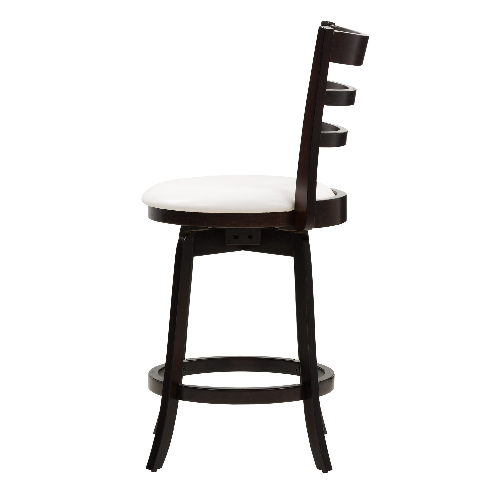 white Wood Bar Stool Counter Height Woodgrove Collection product image by CorLiving#color_white