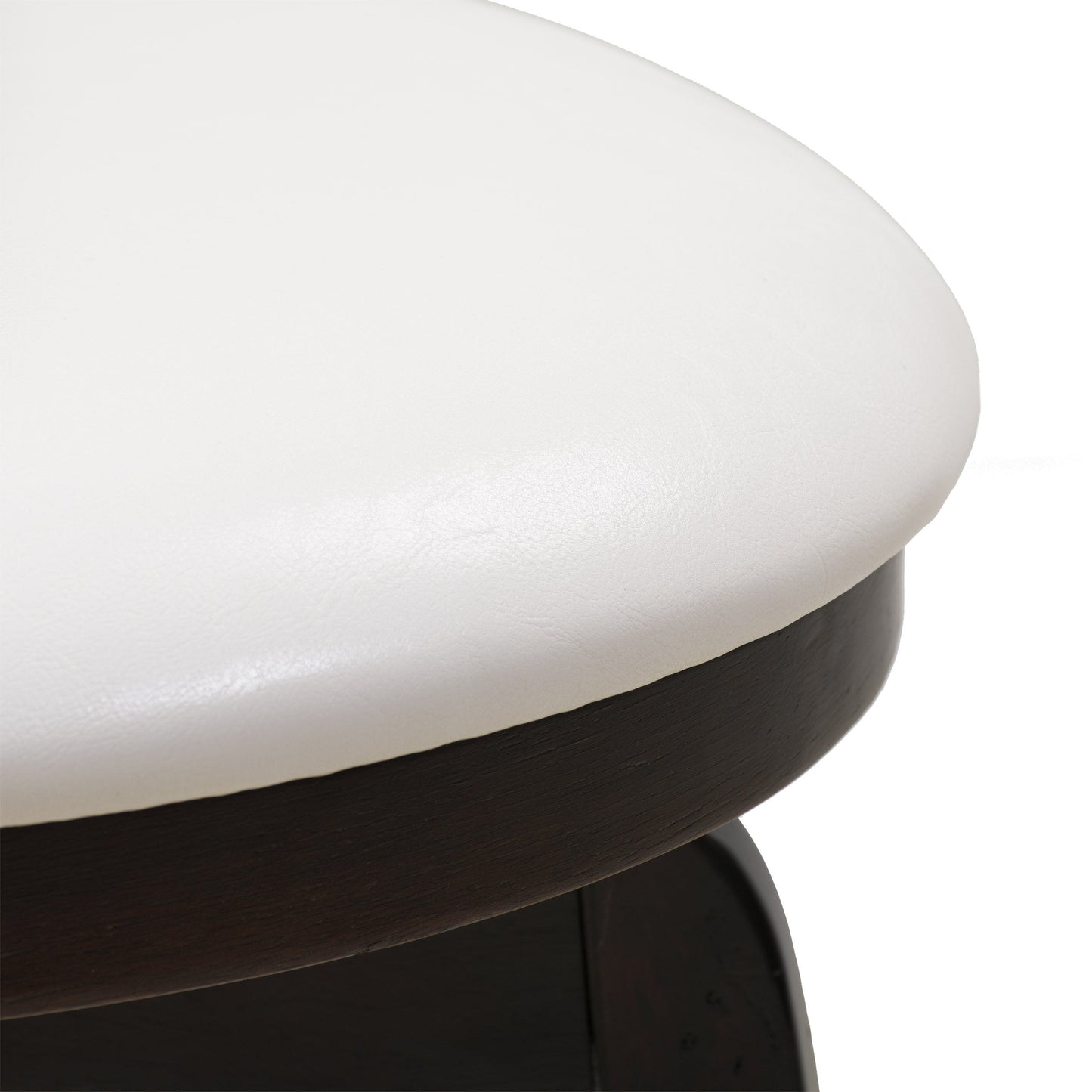 white Wood Bar Stool Bar Height Woodgrove Collection detail image by CorLiving#color_white