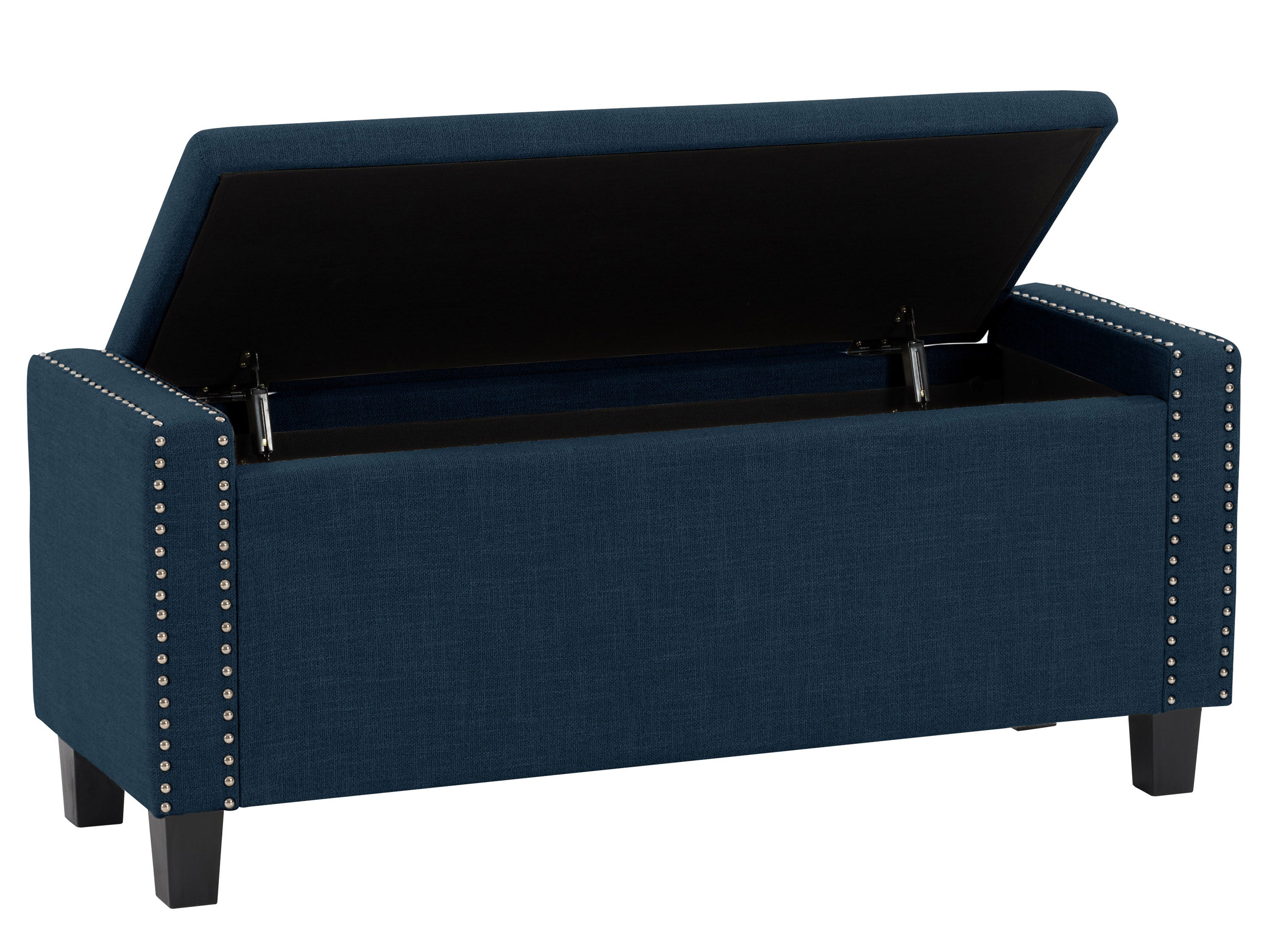 Navy blue end of bed deals bench