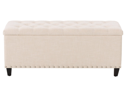 beige End of Bed Storage Bench Leilani Collection product image by CorLiving#color_leilani-beige