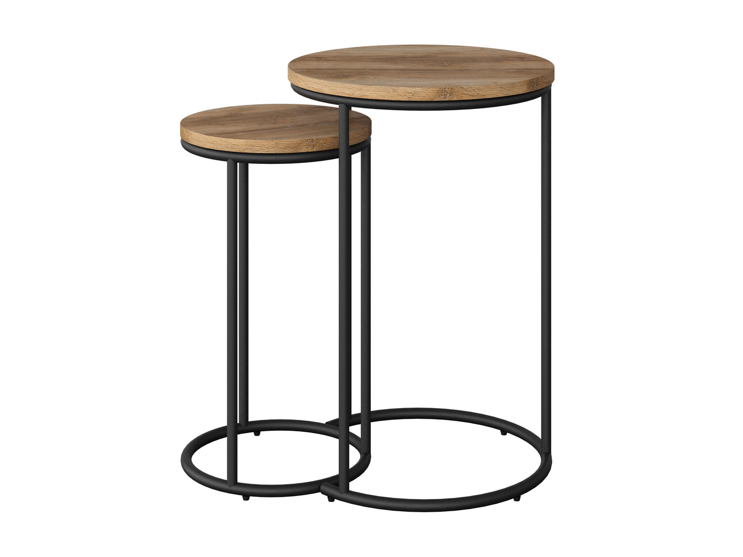 light brown Nesting Side Table Fort Worth Collection product image by CorLiving#color_fort-worth-light-wood