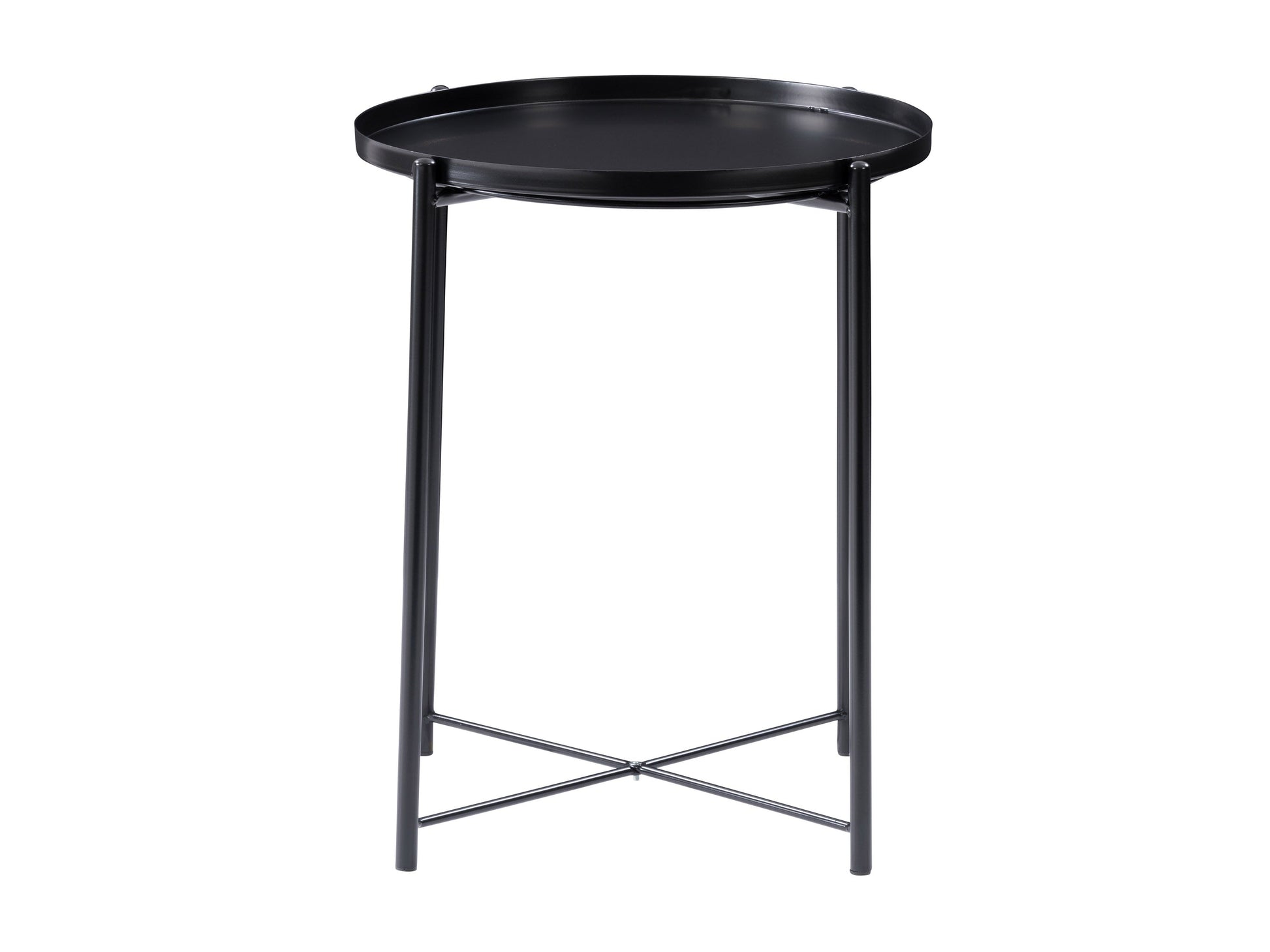 Black Metal Side Table Alana Collection product image by CorLiving#color_black