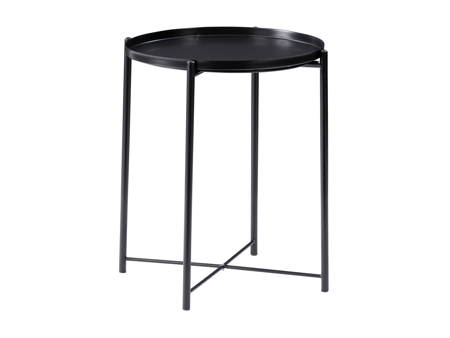 Black Metal Side Table Alana Collection product image by CorLiving#color_black