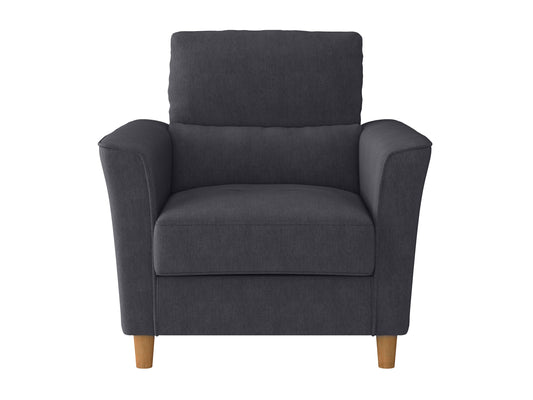 dark grey Modern Accent Chair Caroline Collection product image by CorLiving#color_caroline-dark-grey