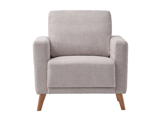 light grey Modern Armchair Clara Collection product image by CorLiving#color_clara-light-grey