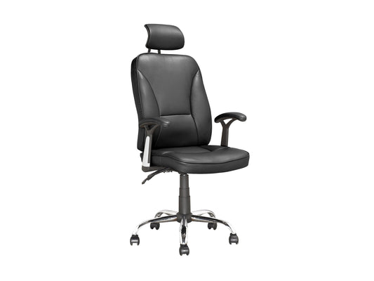 black Reclining Office Chair Brooks Collection product image by CorLiving#color_black