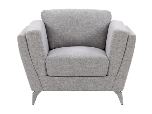 light grey Upholstered Armchair Lansing Collection product image by CorLiving#color_lansing-light-grey