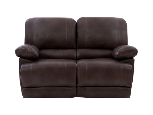 chocolate brown Power Reclining Loveseat Sofa Lea collection product image by CorLiving#color_chocolate-brown