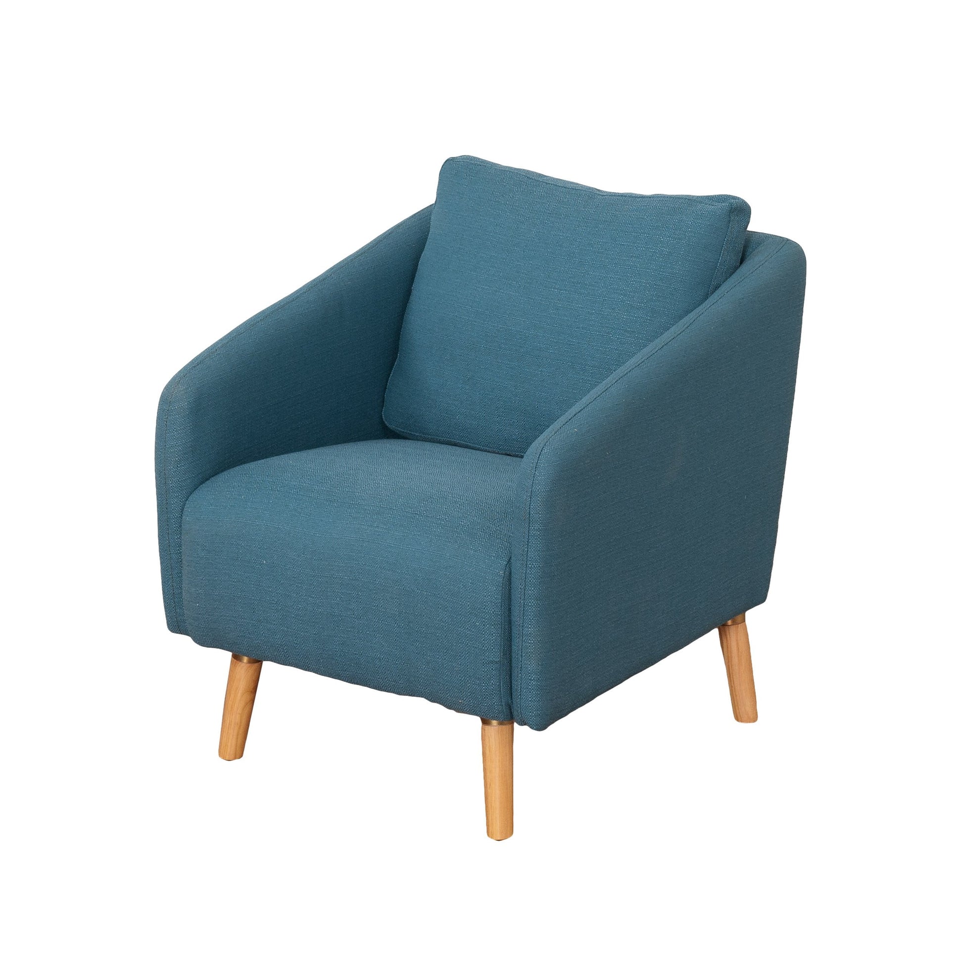 blue Modern Club Chair CorLiving Collection product image by CorLiving#color_blue-2