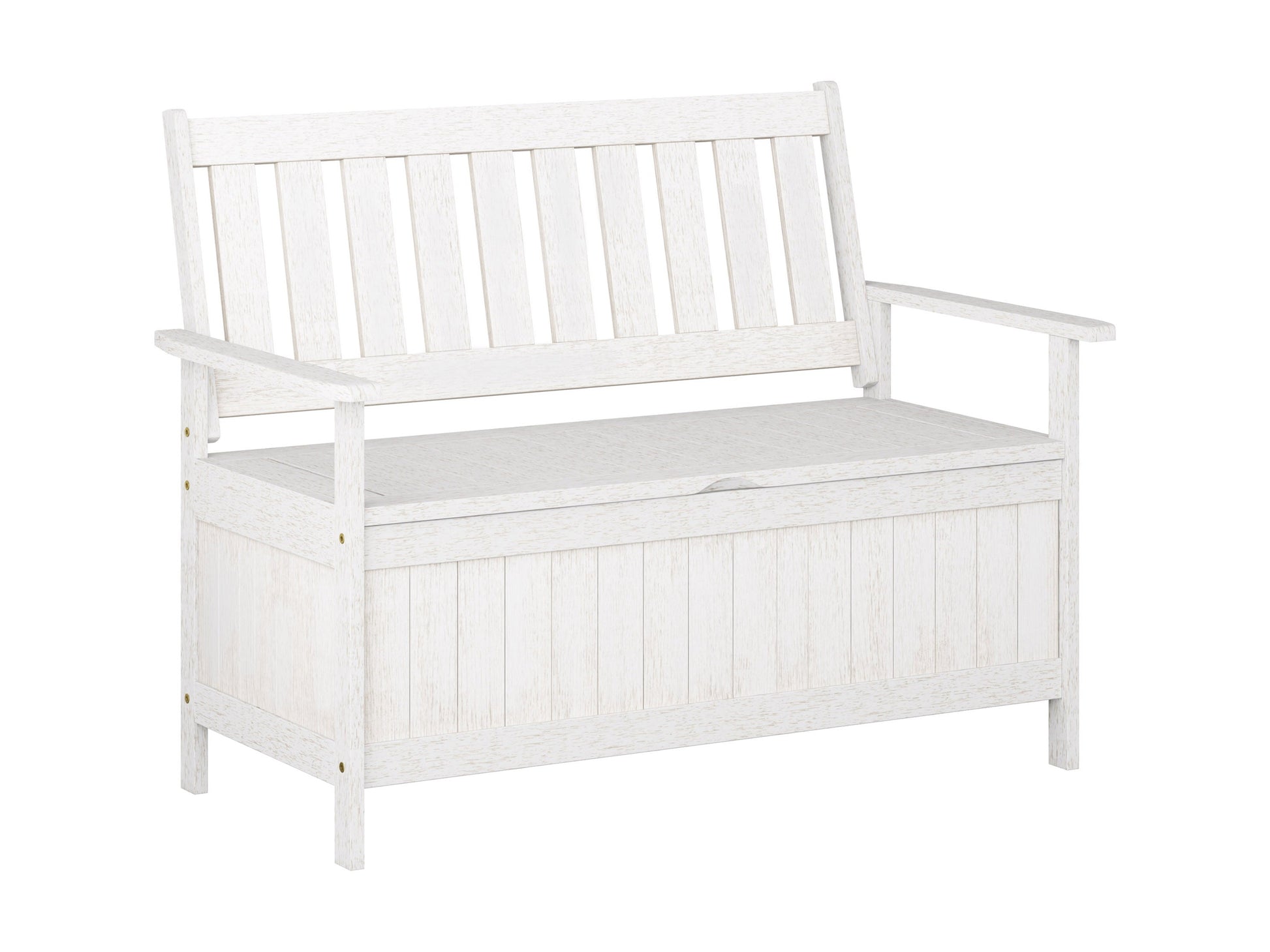 white Wooden Storage Bench Miramar Collection product image by CorLiving#color_miramar-washed-white