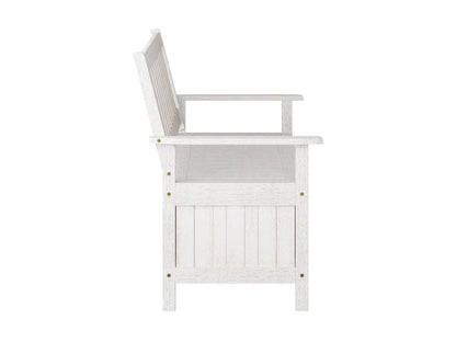 white Wooden Storage Bench Miramar Collection product image by CorLiving#color_miramar-washed-white