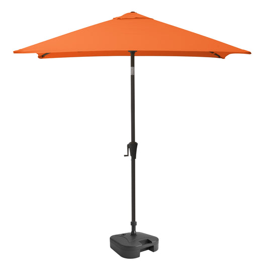 orange square patio umbrella, tilting with base 300 Series product image CorLiving#color_orange