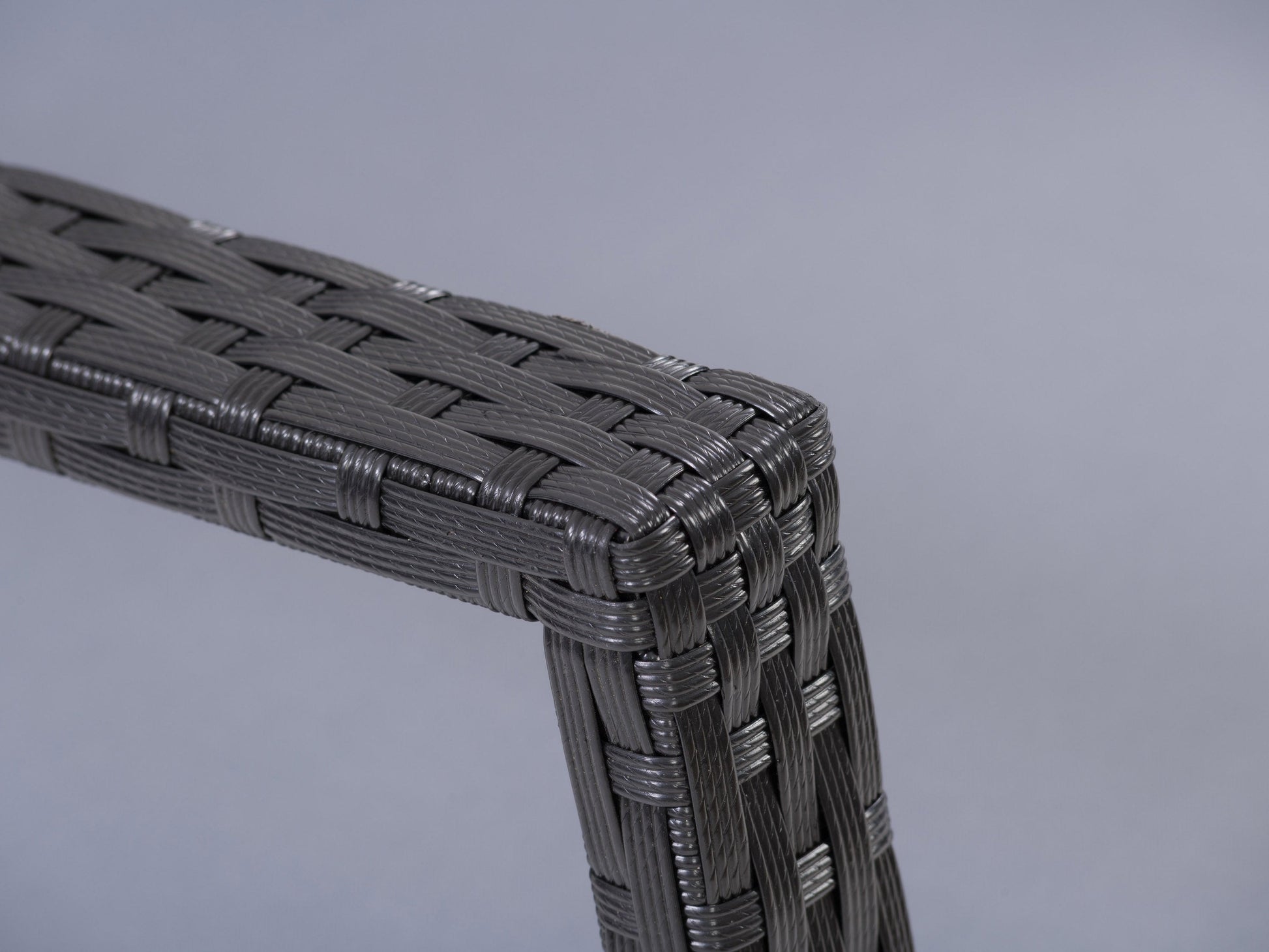 black and ash grey Wicker Outdoor Rocking Chair Parksville Collection detail image by CorLiving#color_black-and-ash-grey