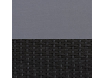 black and ash grey Wicker Patio Chair Parksville Collection detail image by CorLiving#color_black-and-ash-grey