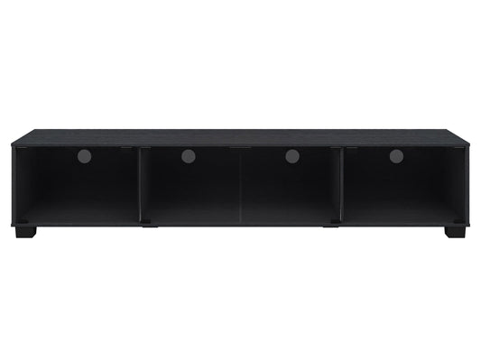 Black Glass TV Stand, TV's up to 85" Bromley Collection product image by CorLiving#color_bromley-black-ravenwood