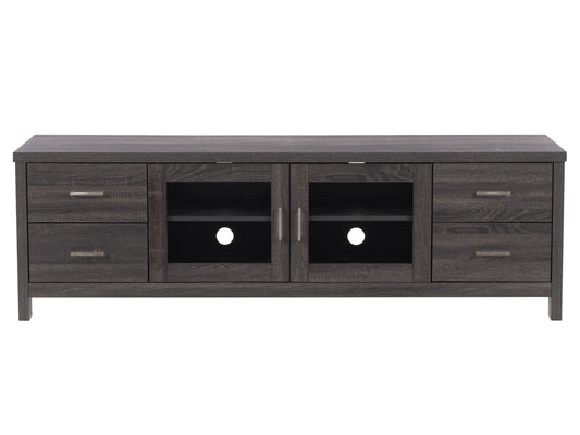 dark grey TV Cabinet with Doors for TVs up to 85" Hollywood Collection product image by CorLiving#color_dark-grey