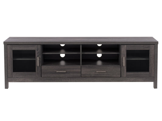 dark grey TV Cabinet with Doors for TVs up to 85" Hollywood Collection product image by CorLiving#color_dark-grey