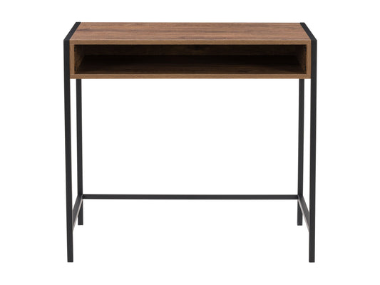 brown and black Desk with Storage Rayne Collection product image by CorLiving#color_brown-and-black