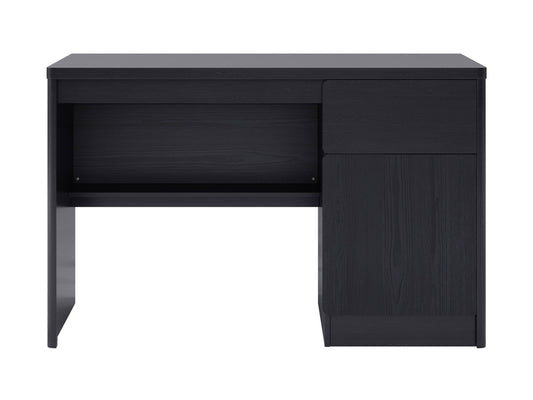 black brown Desk with Cabinet Kingston Collection product image by CorLiving#color_black-brown